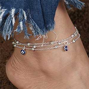 Evil Eye Anklets- Birthday Gift For Wife