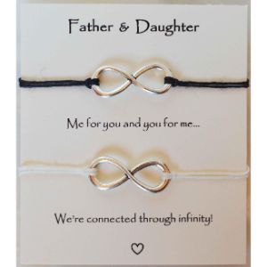 Father-daughter matching bracelet- gift for father birthday