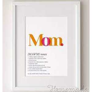 Mom Definition Frame- Best Birthday Gift For Mother
                  