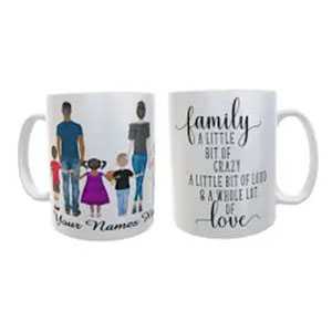 Personalised Family Coffee/Tea Mugs- Best Birthday Gift For Mother
                  