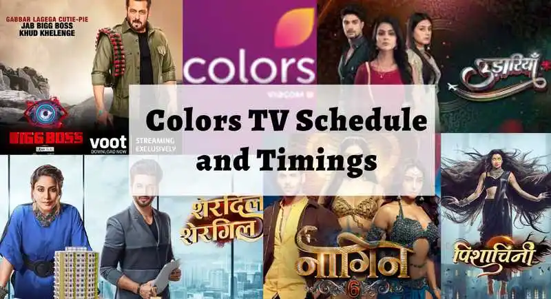 Colors TV Serial List, Timings TV Schedule - 2025