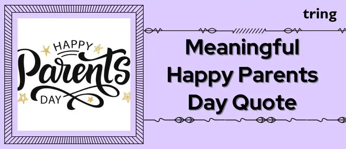 meaningful happy parents day quote banner