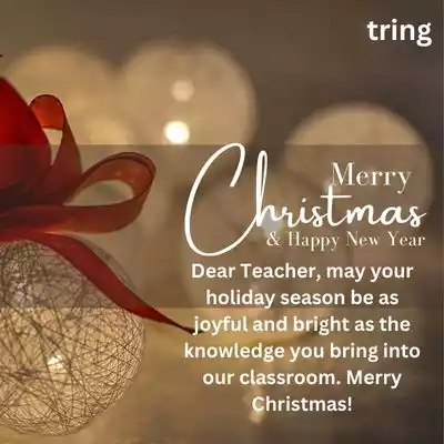 Christmas Wishes For Teacher 