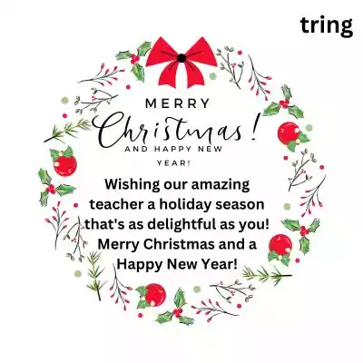 Christmas Greeting Card Messages For Teacher