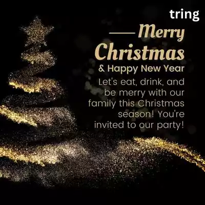 Invitation Messages for Christmas Party for Relatives