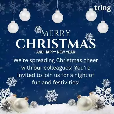 Invitation Messages for Christmas Party for Colleagues