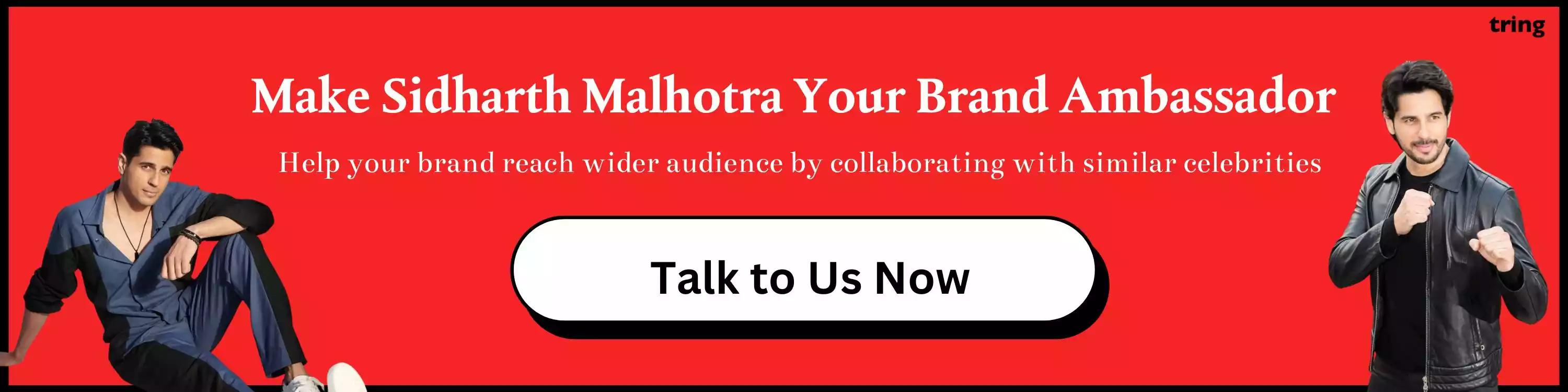 Make Sidharth Malhotra Your Brand Ambassador 