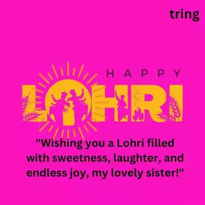 Happy Lohri Wishes for Sister