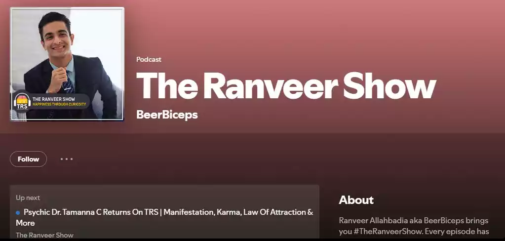 Ranveer Allahbadia and Spotify Ranveer Allahbadia and Spotify