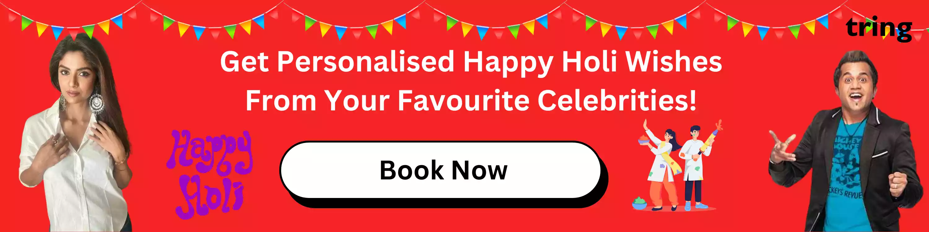 Book Creative Holi Wishes from Stars