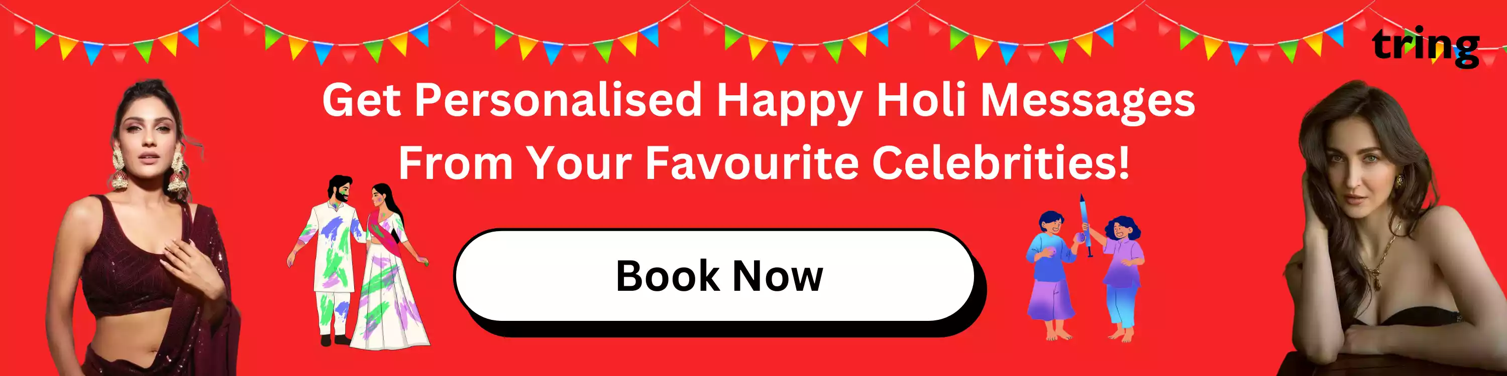 Book Happy Holi Wishes from Celebrities