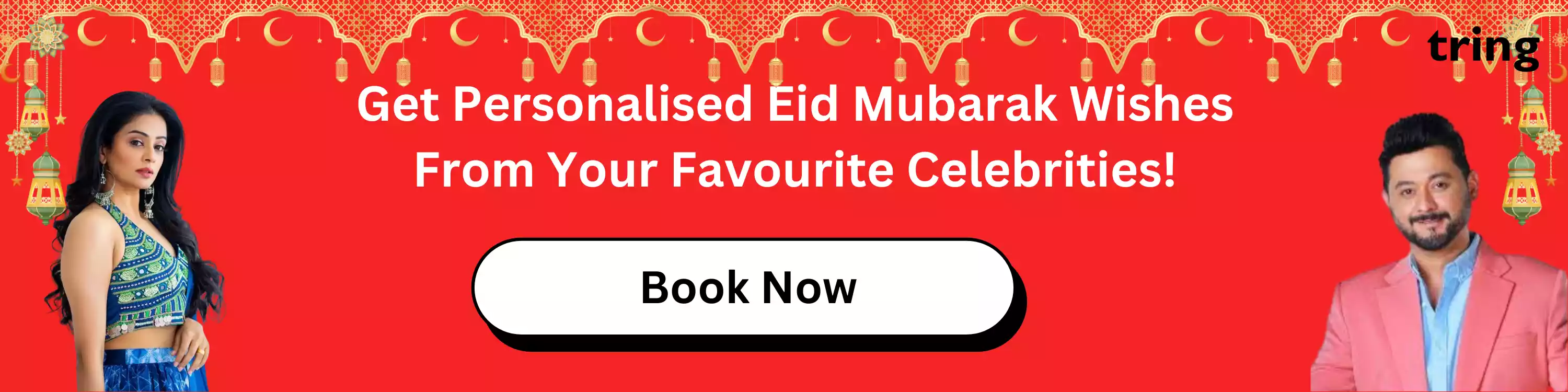 Book Traditional Eid Mubarak Wishes from Celebrities
