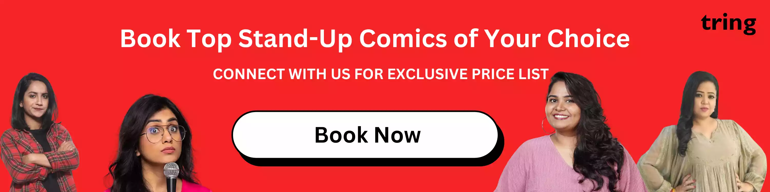 Book Top Standup Comics of Your Choice 