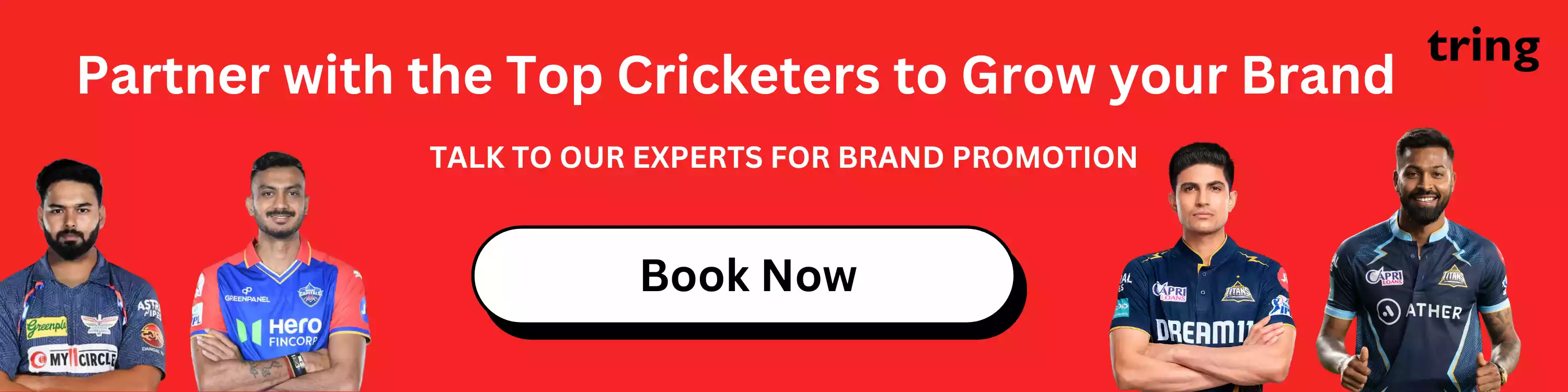 Partner with the Top Cricketers to Grow your Brand