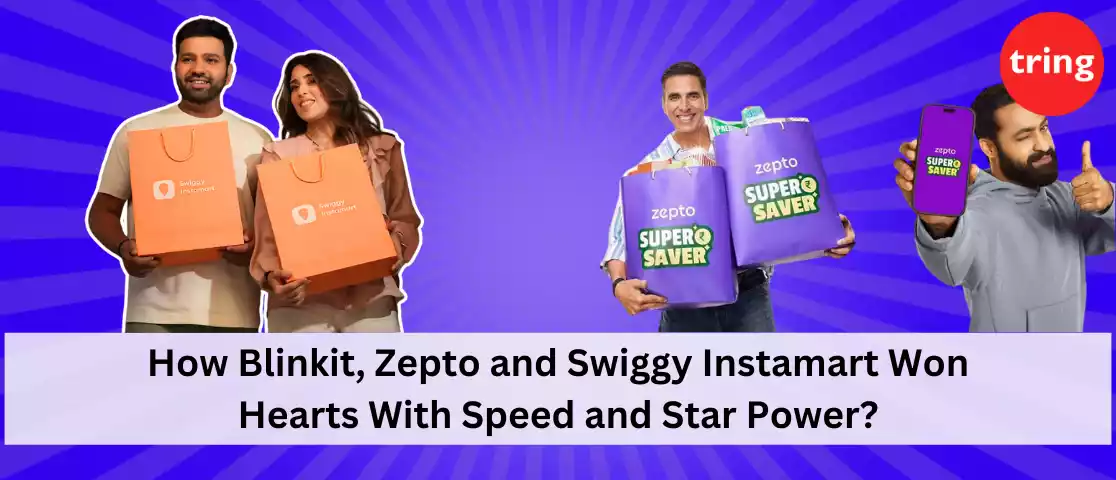 How Blinkit, Zepto and Swiggy Won Hearts With Speed and Star Power?