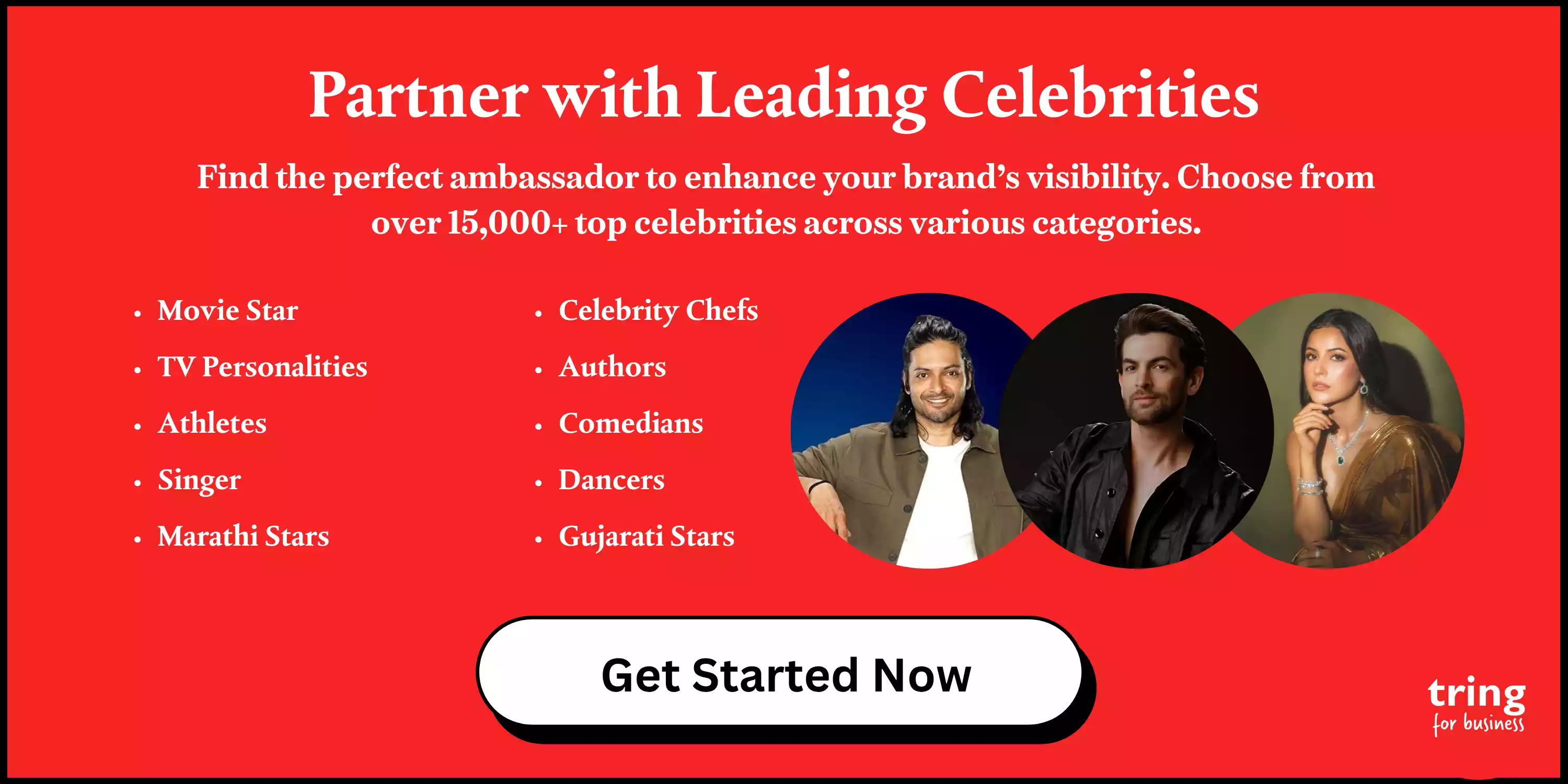 Partner with a Leading Celebrities