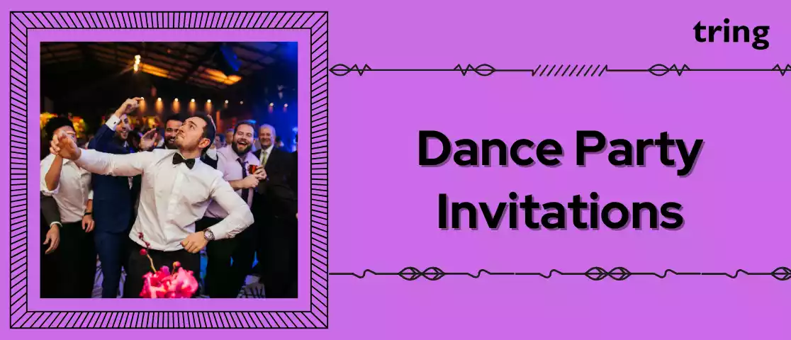 Dance Party Invitations Blog Banner by Tring