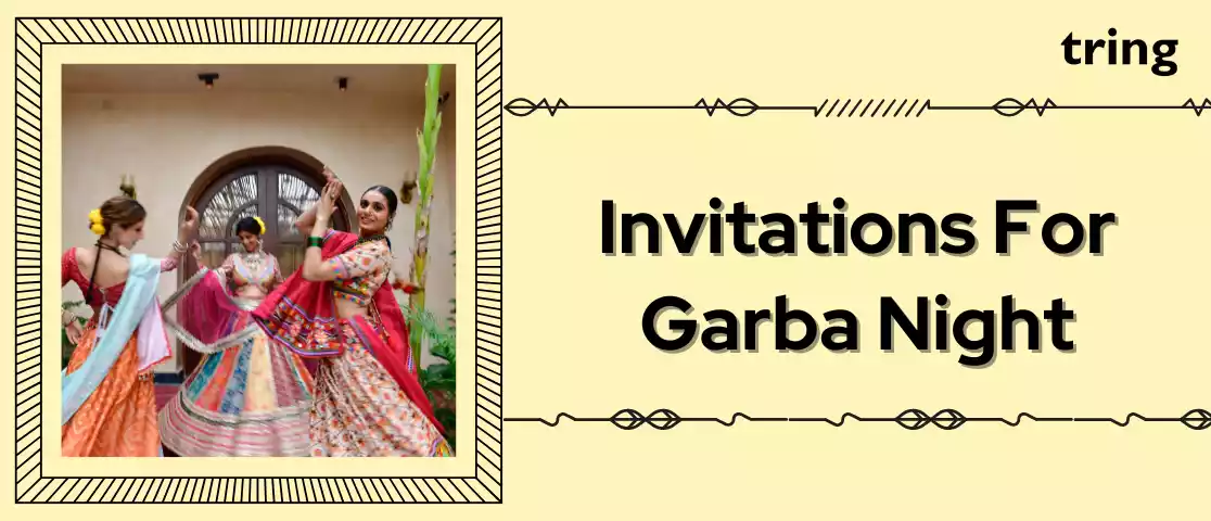 Invitations For Garba Night by Tring India