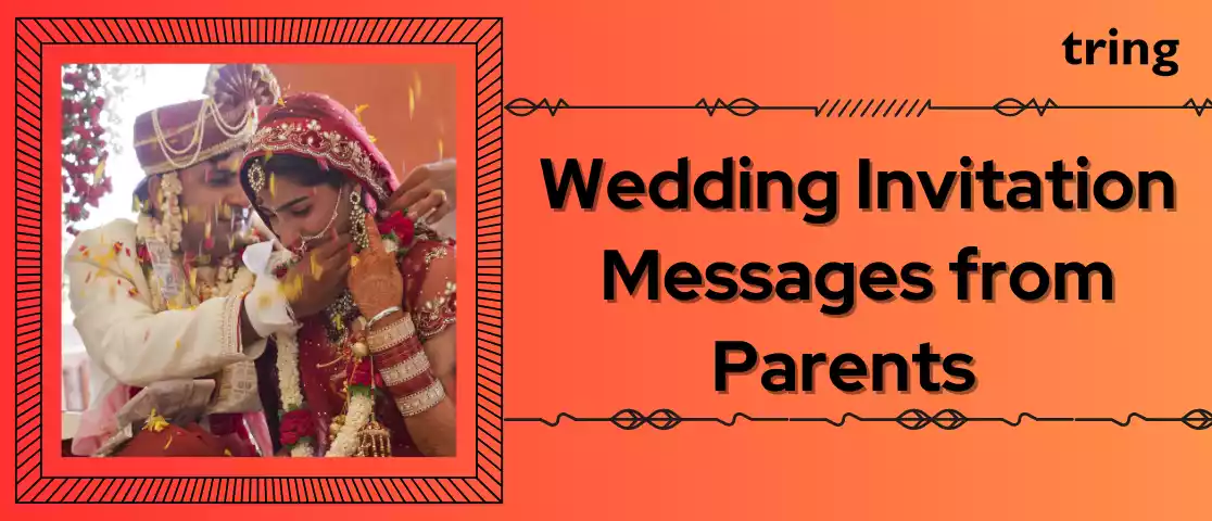 Wedding Invitation Messages from Parents