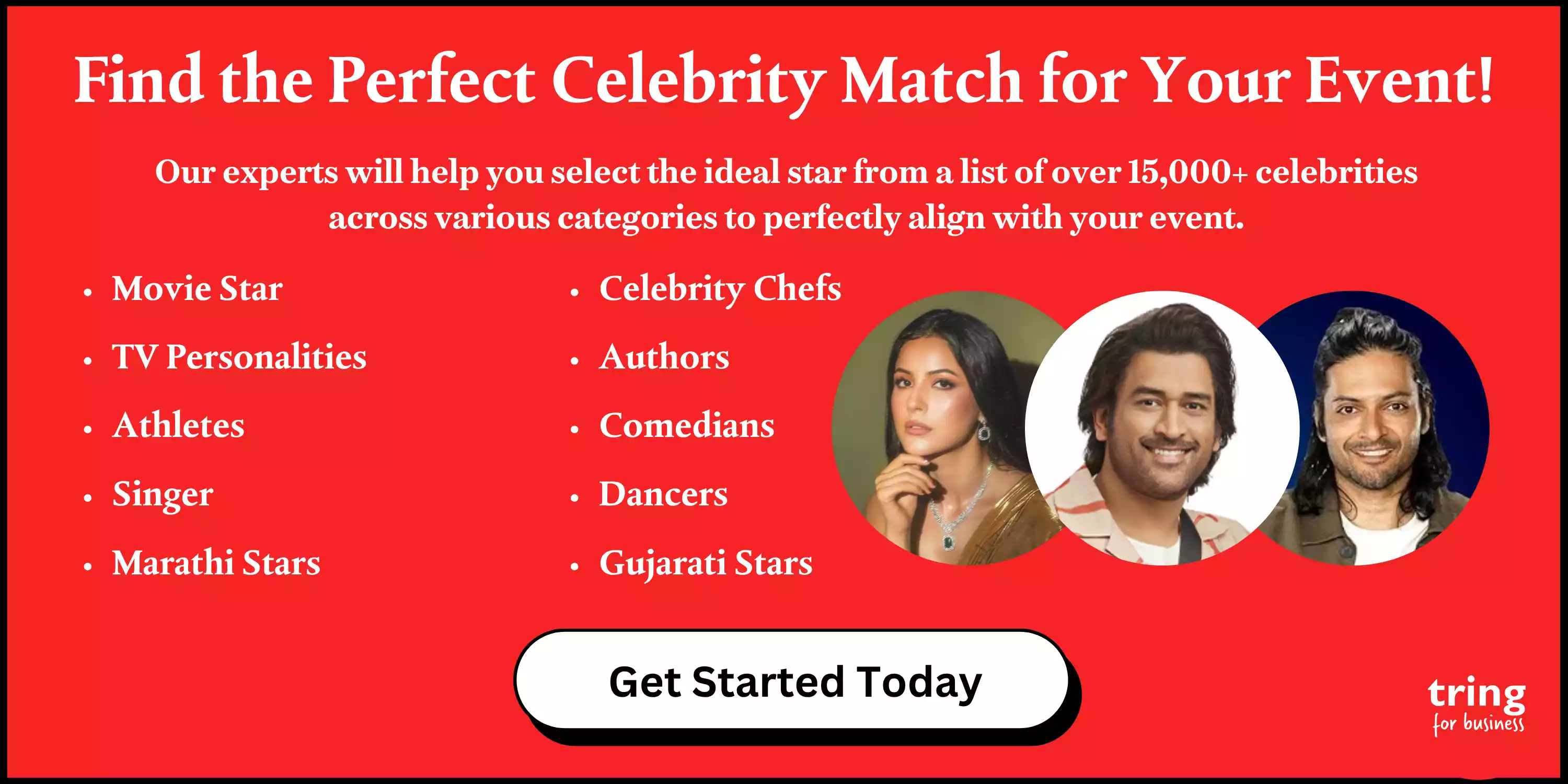 Find the Perfect Celebrity for Your Event