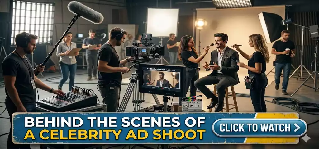 Behind the Scenes of a Celebrity Ad Shoot