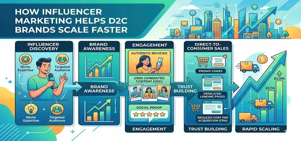 How Influencer Marketing Helps D2C Brands Scale Faster