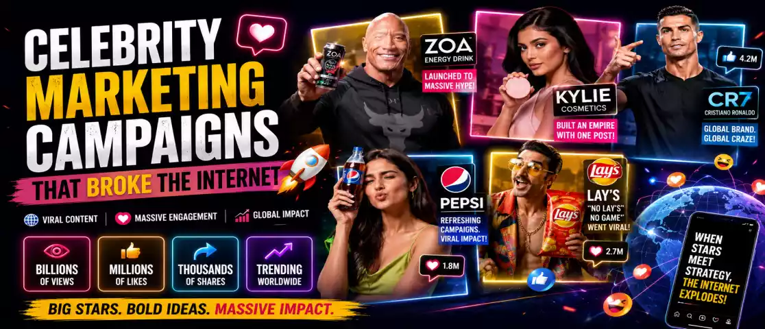 Celebrity Marketing Campaigns That Broke the Internet