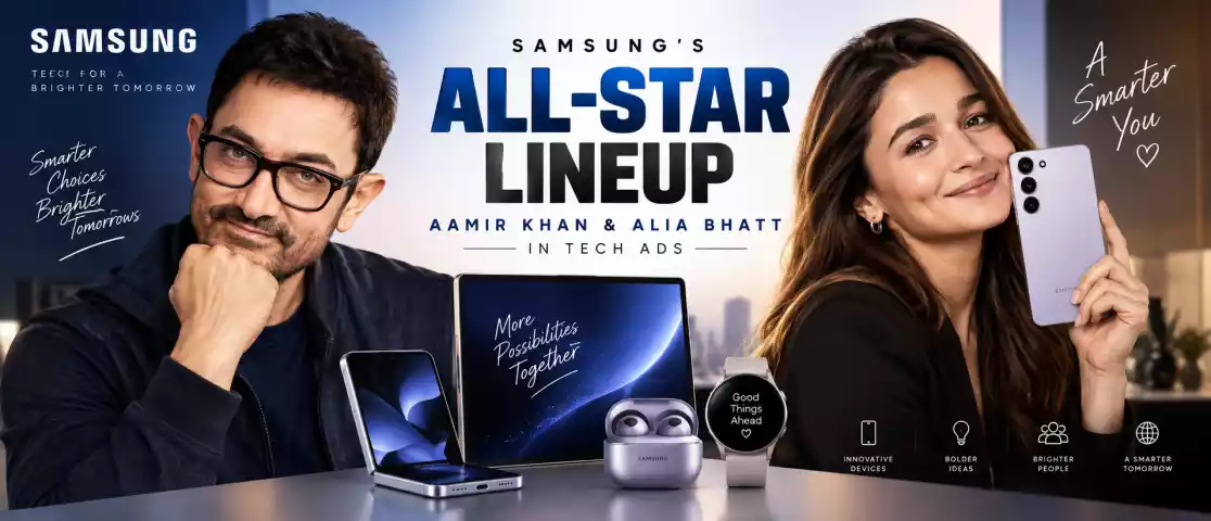 Samsung’s All-Star Lineup: Aamir Khan & Alia Bhatt in Tech Ads