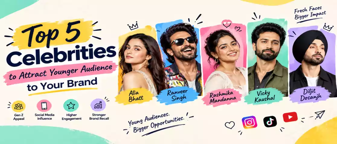 Top 5 Celebrities to Attract Younger Audience to Your Brand