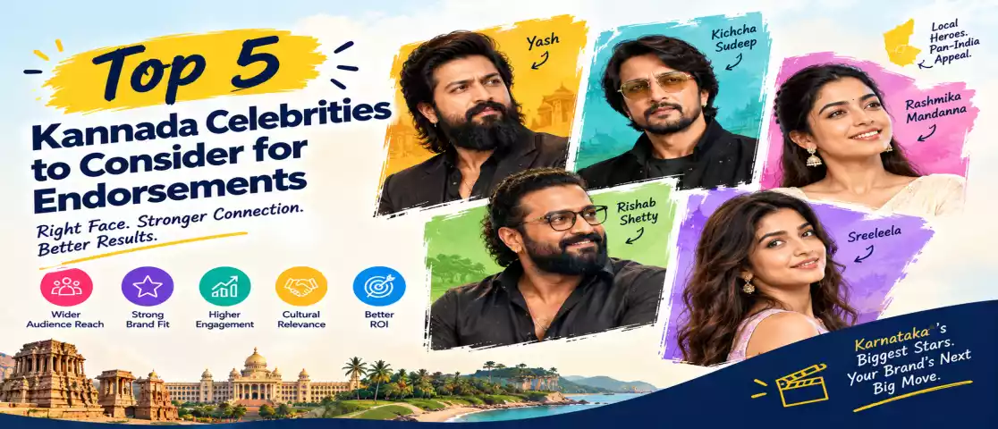 Top 5 Kannada Celebrities to Consider for Endorsements