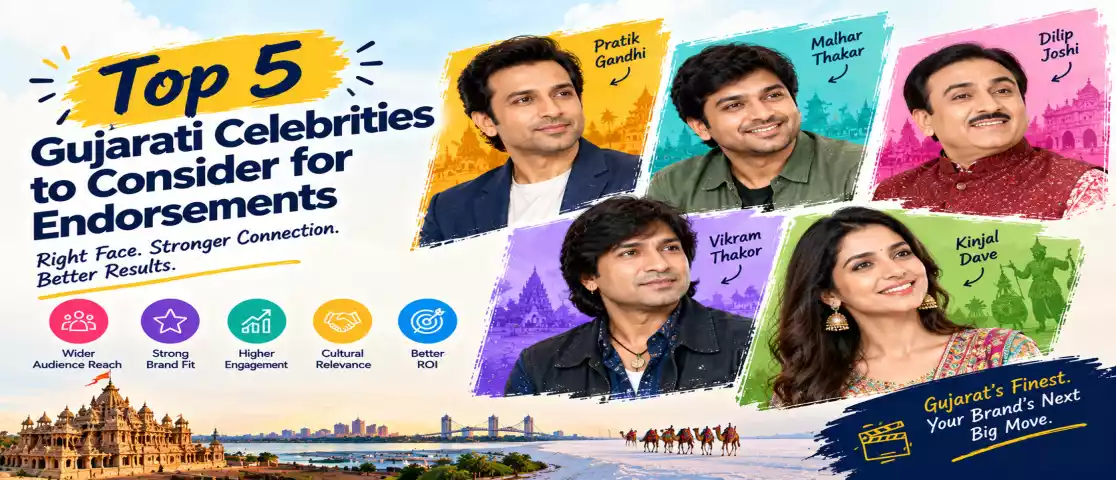 Top 5 Gujarati Celebrities to Consider for Endorsements