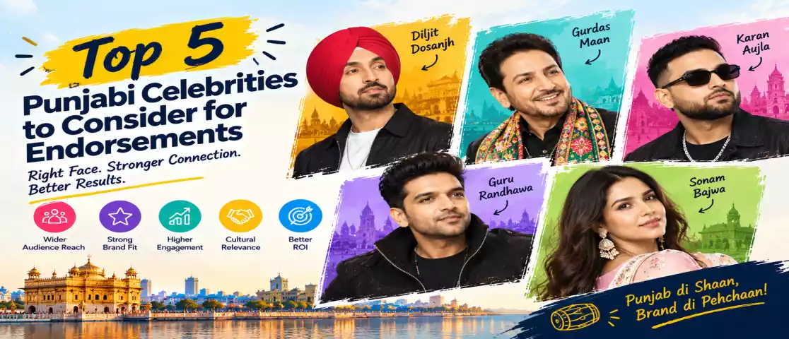 Top 5 Punjabi Celebrities to Consider for Endorsements